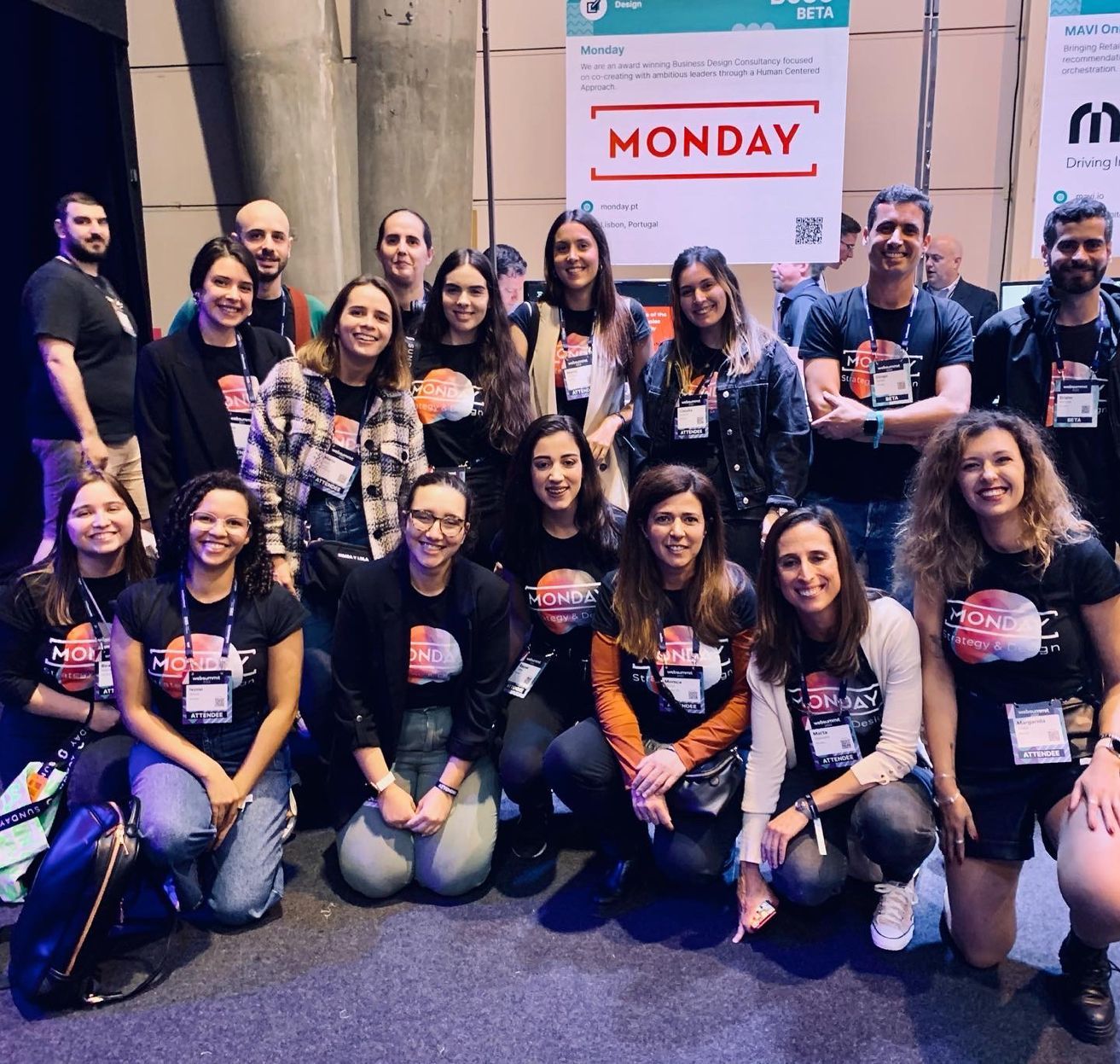 Equipa Monday na Web Summit 2022
